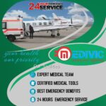 Hire ICU Facility Emergency Charter Air Ambulance in Patna by Medivic